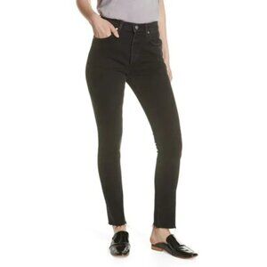 Free People We the Free Stella High Rise Button Fly Raw Hem Skinny Jeans  Size32